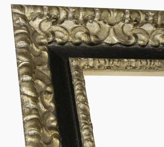 4480.602 cadre en bois à la feuille d' argent gorge mesure de profil 80x50 mm Lombarda cornici S.n.c.