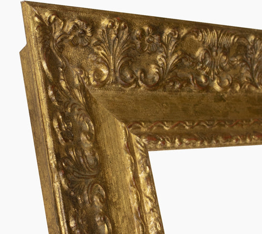 4900.010 cadre en bois à la feuille d'or mesure de profil 100x50 mm Lombarda cornici S.n.c.
