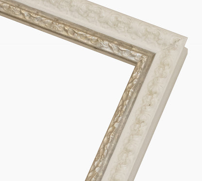 Picture frame white with silver 495.998