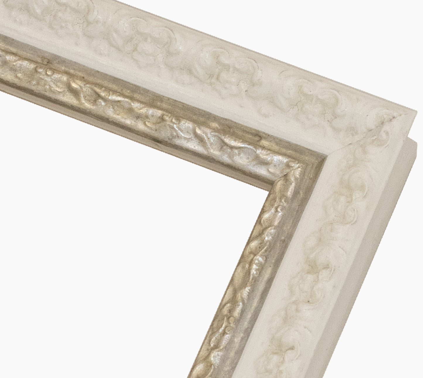 Picture frame white with silver 495.998