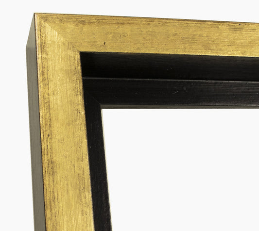 605.7601 cadre en bois noir et or mesure de profil 60x55 mm Lombarda cornici S.n.c.