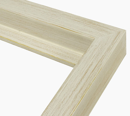 605.915 cadre en bois blanc fond ocre mesure de profil 60x55 mm Lombarda cornici S.n.c.