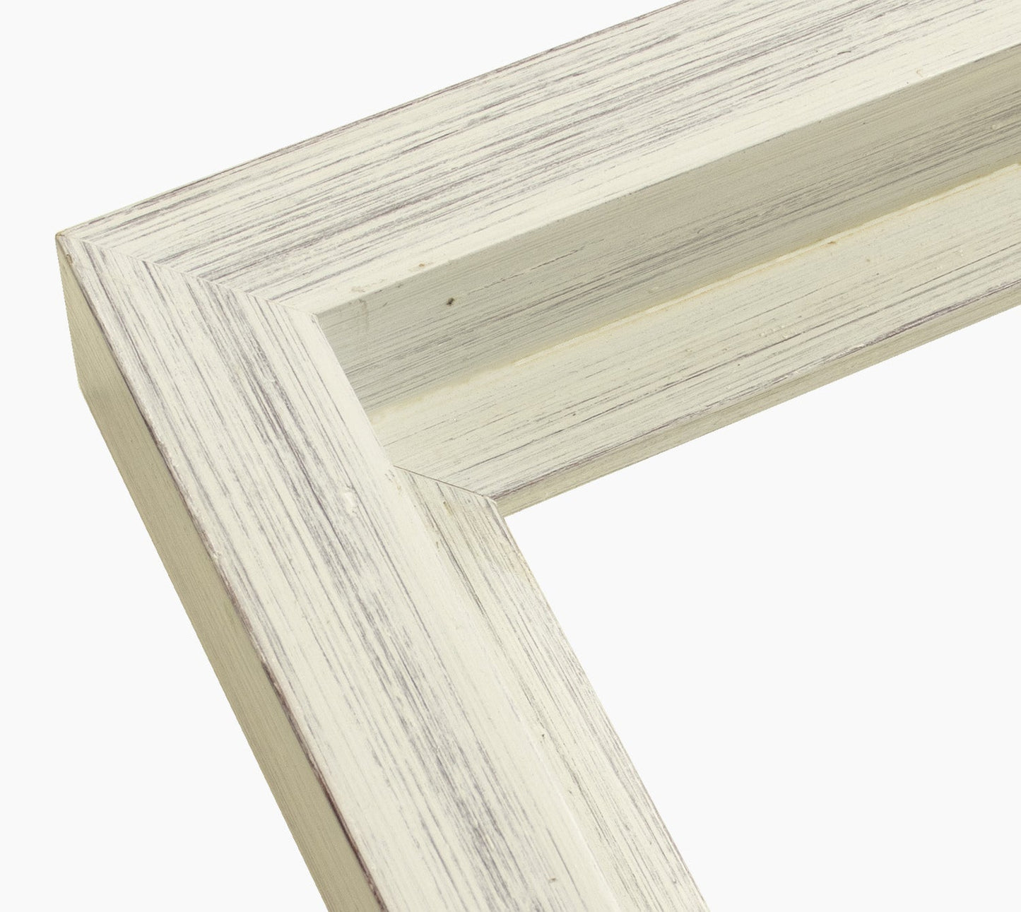 605.920 cadre en bois blanc fond marron mesure de profil 60x55 mm Lombarda cornici S.n.c.