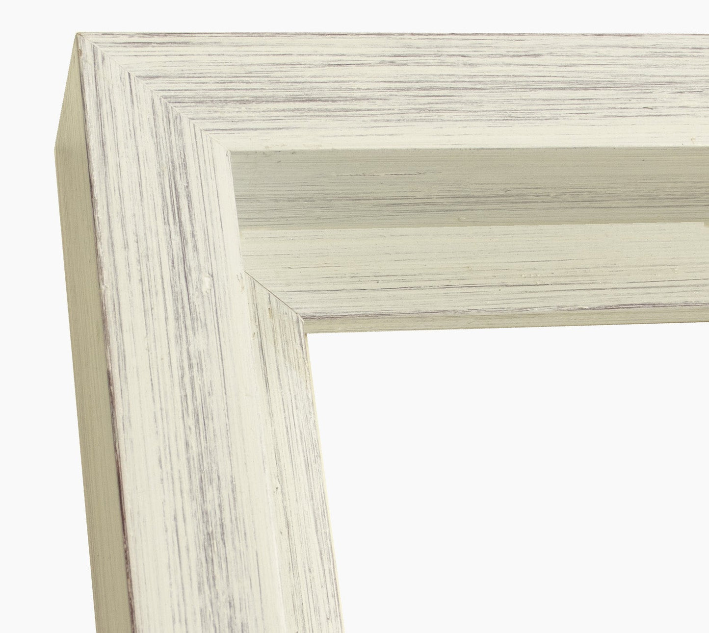 605.920 cadre en bois blanc fond marron mesure de profil 60x55 mm Lombarda cornici S.n.c.