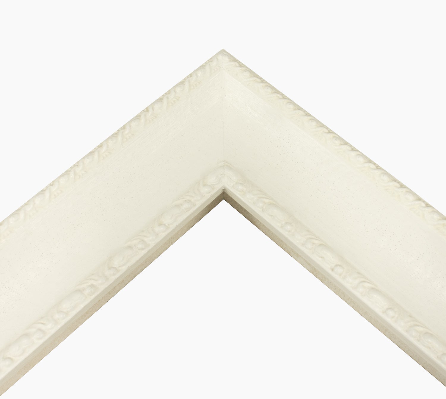 620.899 cadre en bois blanc avec de la cire mesure de profil 65x48 mm Lombarda cornici S.n.c.