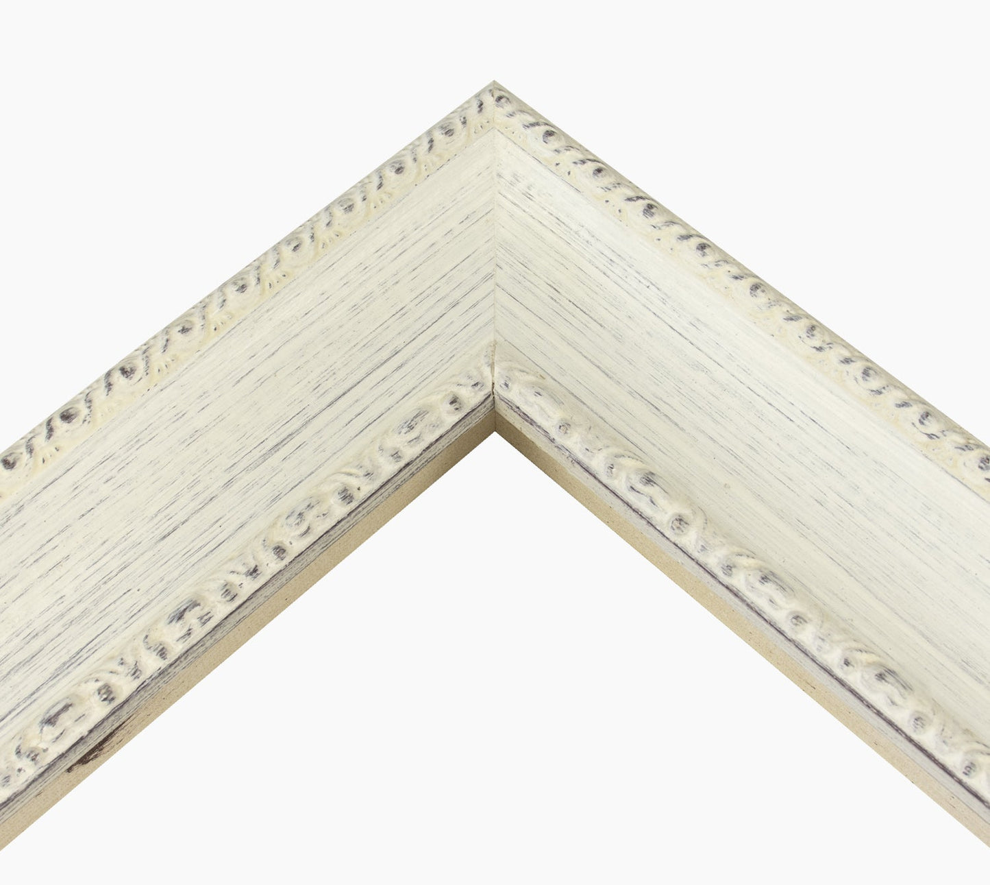 620.920 cadre en bois blanc avec fond marron mesure de profil 65x48 mm Lombarda cornici S.n.c.
