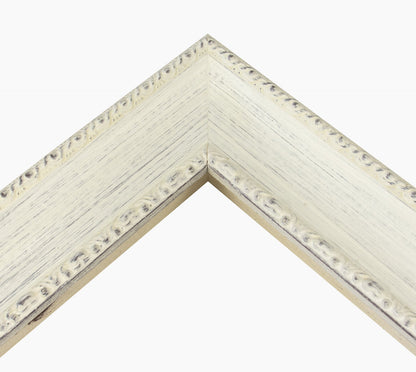 620.920 cadre en bois blanc avec fond marron mesure de profil 65x48 mm Lombarda cornici S.n.c.