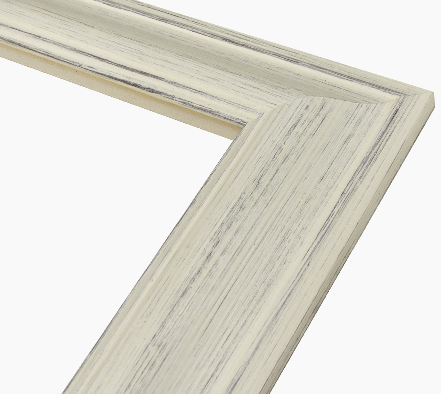 628.920 cadre en bois blanc avec fond marron mesure de profil 60x37 mm Lombarda cornici S.n.c.