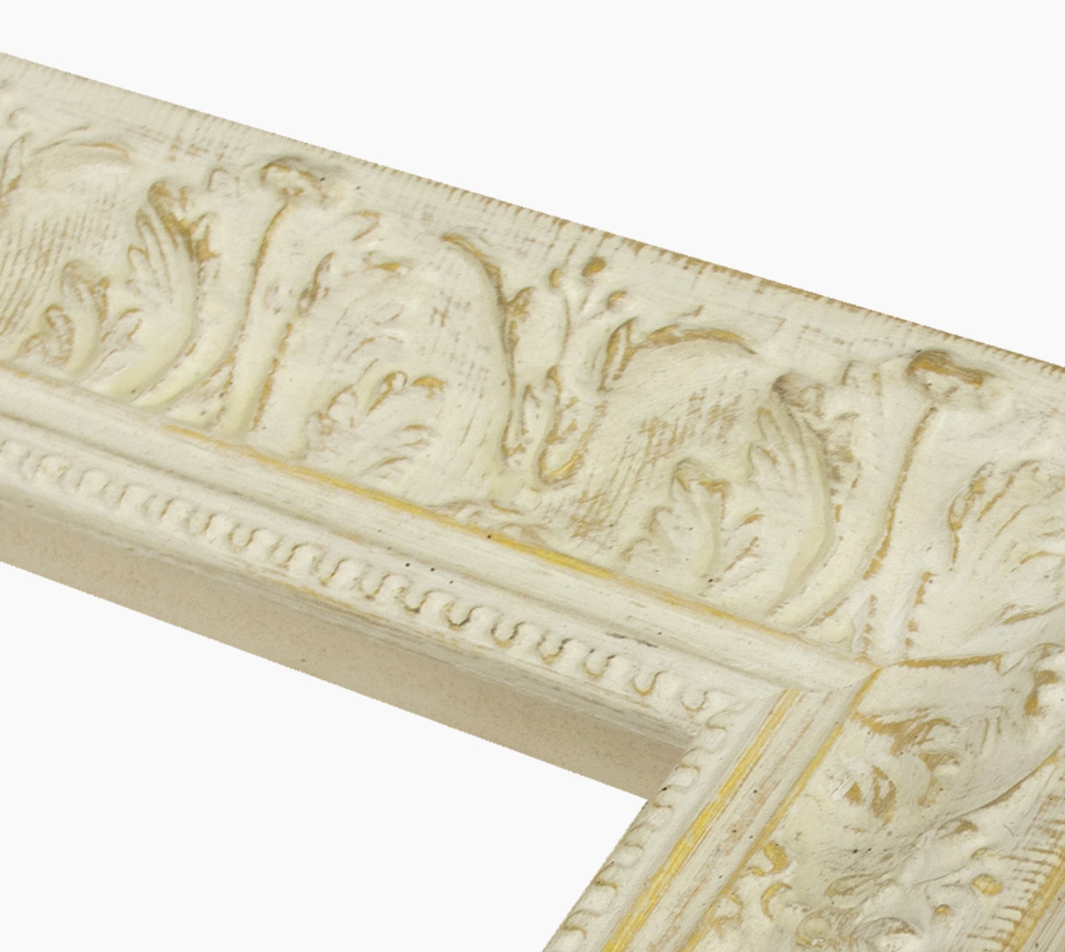 630.915 cadre en bois à fond ocre blanc mesure de profil 60x55 mm Lombarda cornici S.n.c.