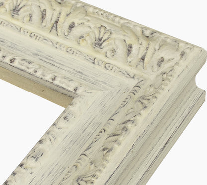 643.920 cadre en bois blanc avec fond marron mesure de profil 65x55 mm Lombarda cornici S.n.c.