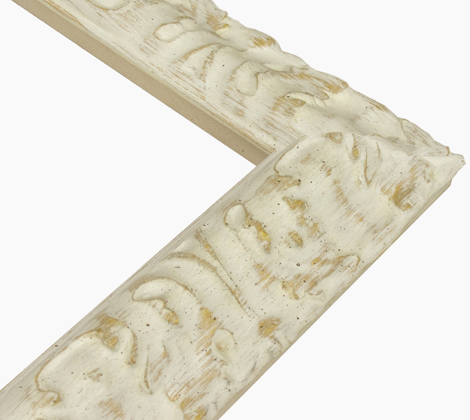 728.915 cadre en bois à fond ocre blanc mesure de profil 65x40 mm Lombarda cornici S.n.c.