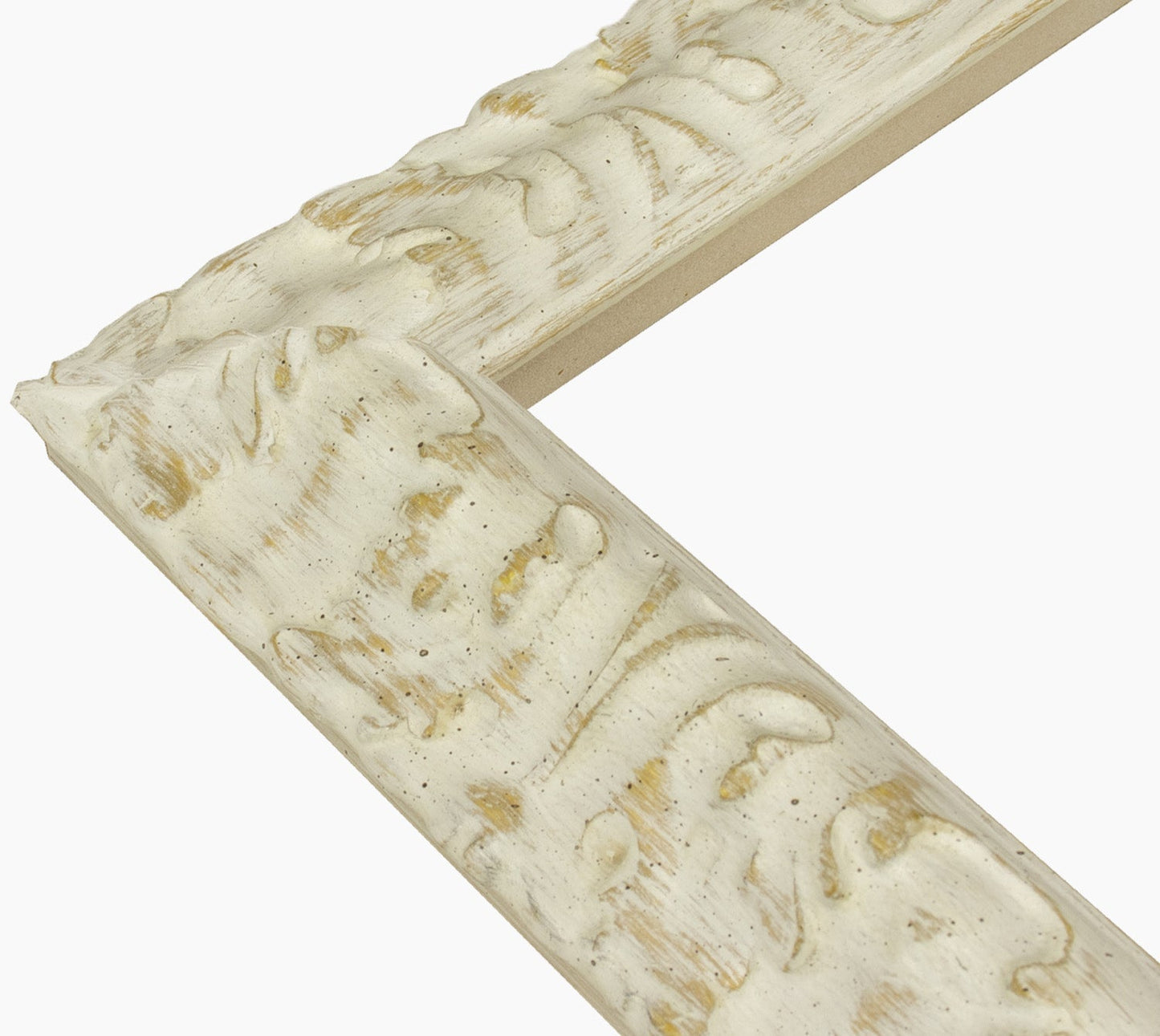 728.915 cadre en bois à fond ocre blanc mesure de profil 65x40 mm Lombarda cornici S.n.c.