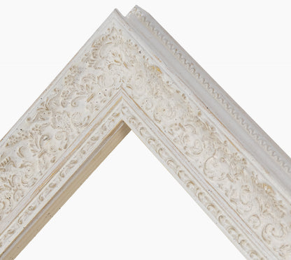 Picture frame baroque white with ochre 731.915