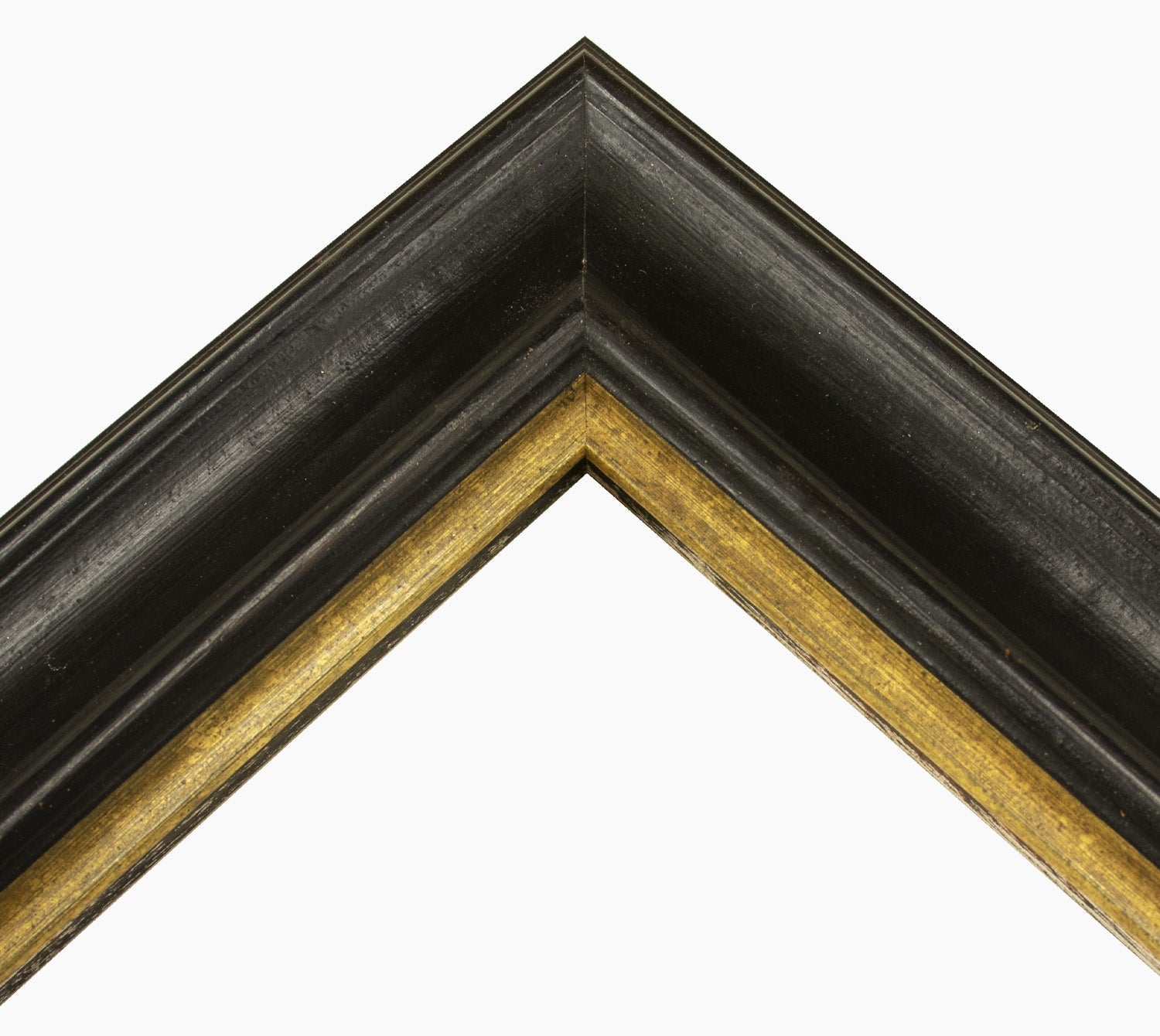 739.601 cadre en bois noir avec fil d'or mesure de profil 80x45 mm Lombarda cornici S.n.c.