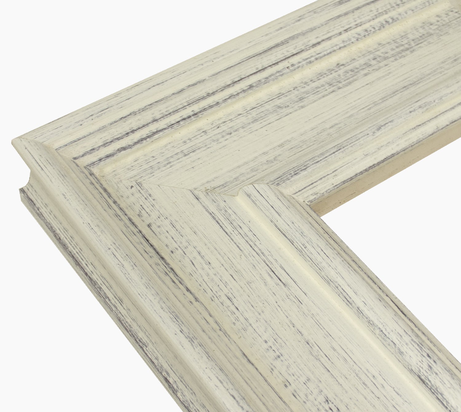 740.920 cadre en bois blanc avec fond marron mesure de profil 100x50 mm Lombarda cornici S.n.c.