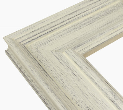 740.920 cadre en bois blanc avec fond marron mesure de profil 100x50 mm Lombarda cornici S.n.c.