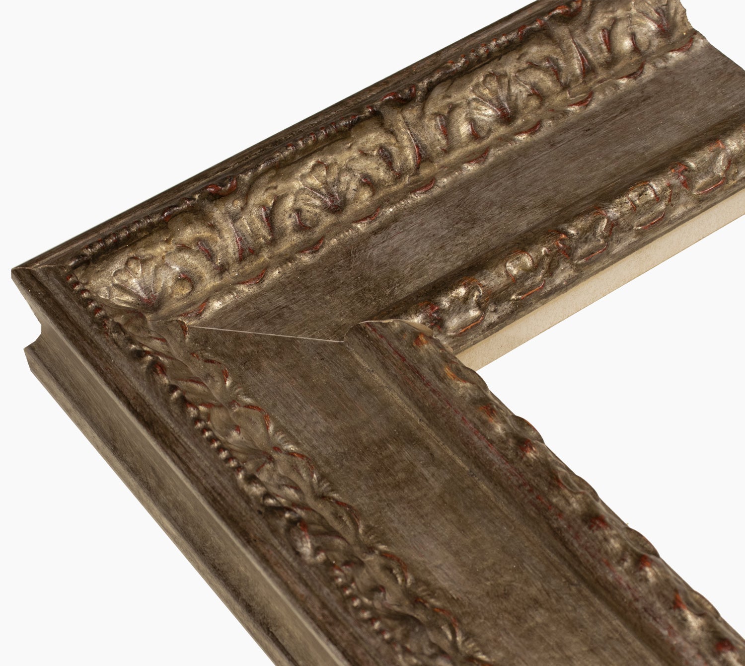 743.231 cadre en bois à la feuille d'argent antique mesure de profil 100x53 mm Lombarda cornici S.n.c.