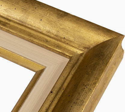 CP3.227.010 cadre en bois avec passe-partout 3,5 fil d'or Lombarda cornici S.n.c.