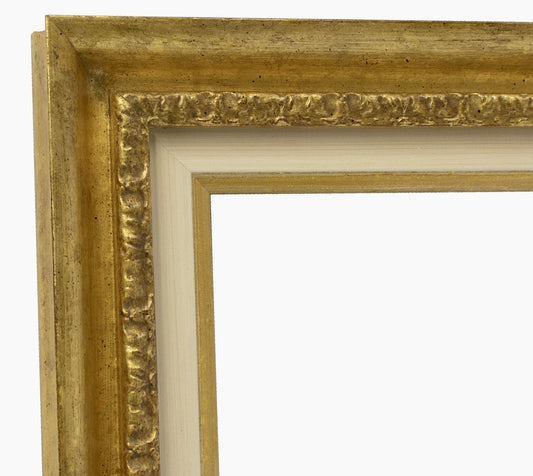 CP3.230.010 cadre en bois avec passe-partout 3,5 fil d'or Lombarda cornici S.n.c.