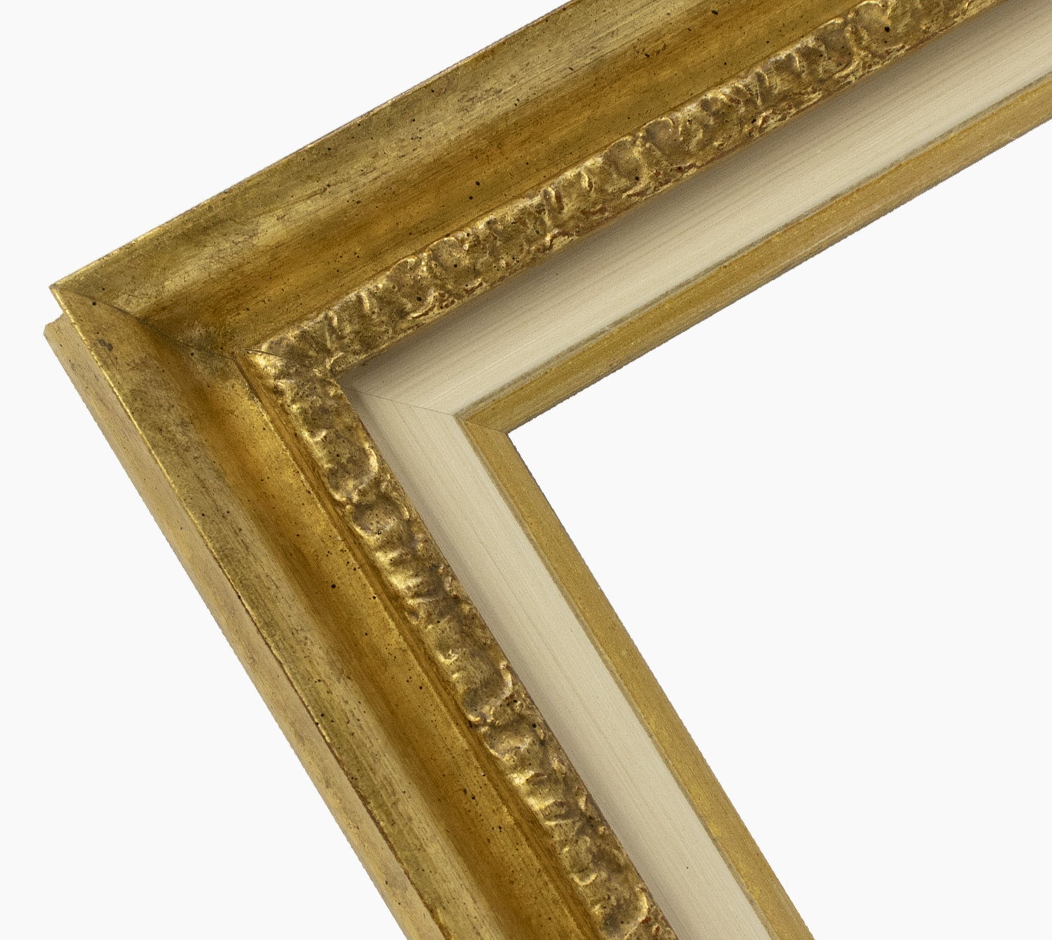 CP3.230.010 cadre en bois avec passe-partout 3,5 fil d'or Lombarda cornici S.n.c.