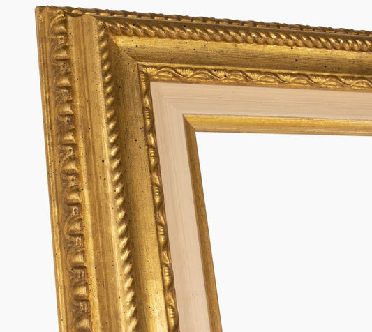 CP3.410.010 cadre en bois avec passe-partout 3,5 fil d'or Lombarda cornici S.n.c.