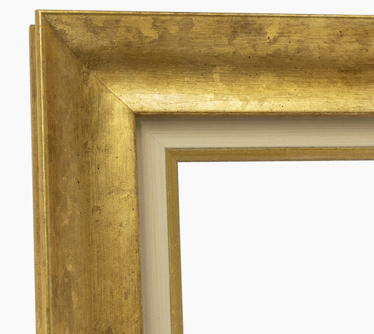 CP3.444.010 cadre en bois avec passe-partout 3,5 fil d'or Lombarda cornici S.n.c.