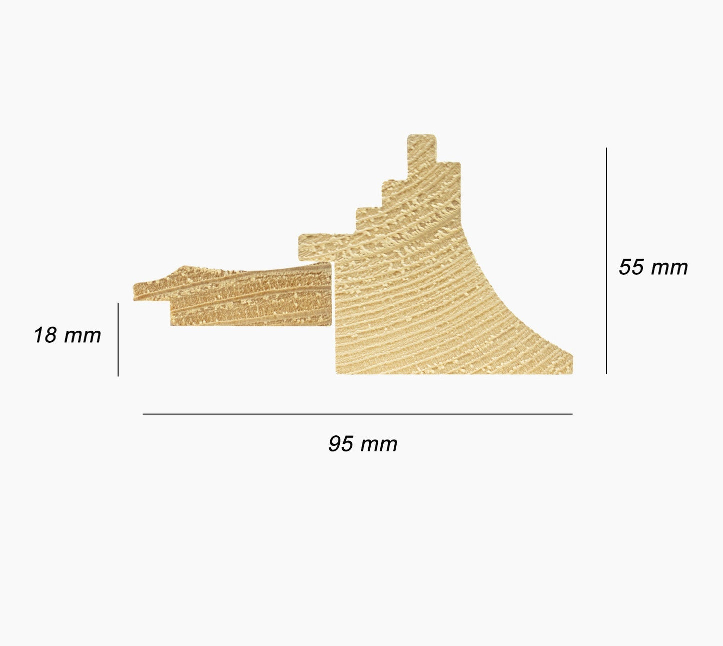 CP3.447.010 cadre en bois avec passe-partout 3,5 fil d'or Lombarda cornici S.n.c.