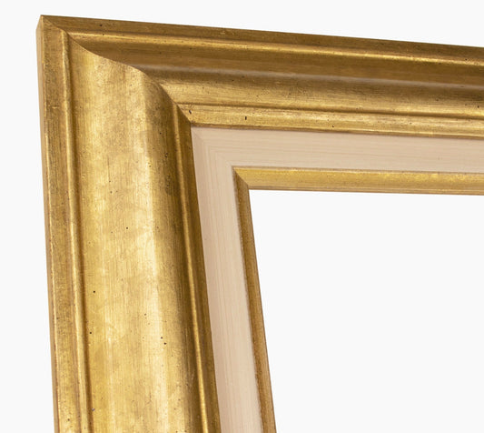 CP3.628.010 cadre en bois avec passe-partout 3,5 fil d'or Lombarda cornici S.n.c.