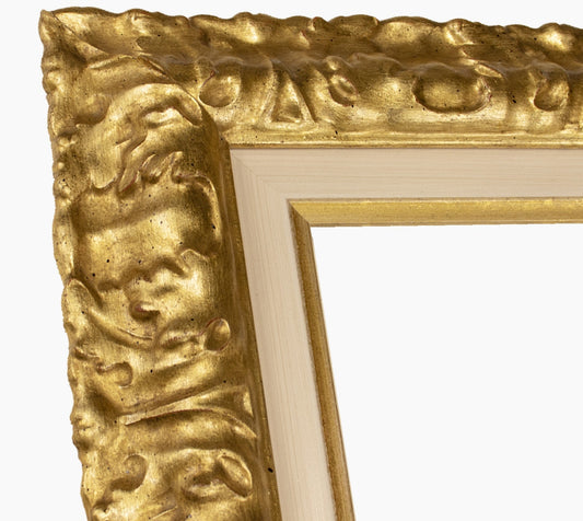 CP3.728.010 cadre en bois avec passe-partout 3,5 fil d'or Lombarda cornici S.n.c.