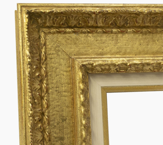 CP3.743.010 cadre en bois avec passe-partout 3,5 fil d'or Lombarda cornici S.n.c.