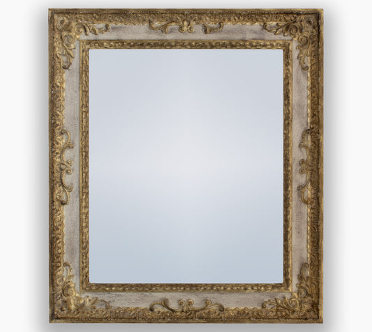 Miroirs ancien sur mesure gris antique et or cor.743.3004