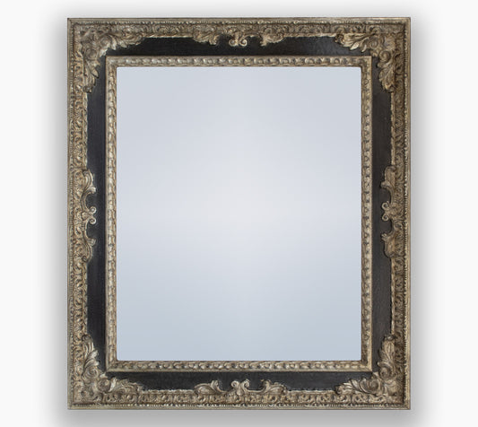 Miroirs ancien sur mesure noir et argent cor.743.602